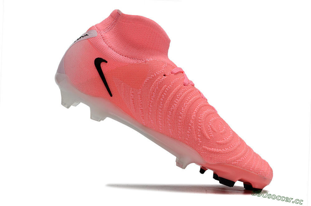 Men's Nike Phantom Luna Elite FG Firm Ground High-Tops Football Boots - Pink/Black 4