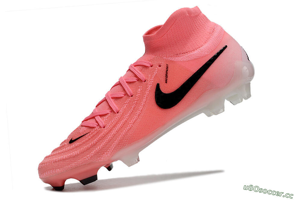 Men's Nike Phantom Luna Elite FG Firm Ground High-Tops Football Boots - Pink/Black 5