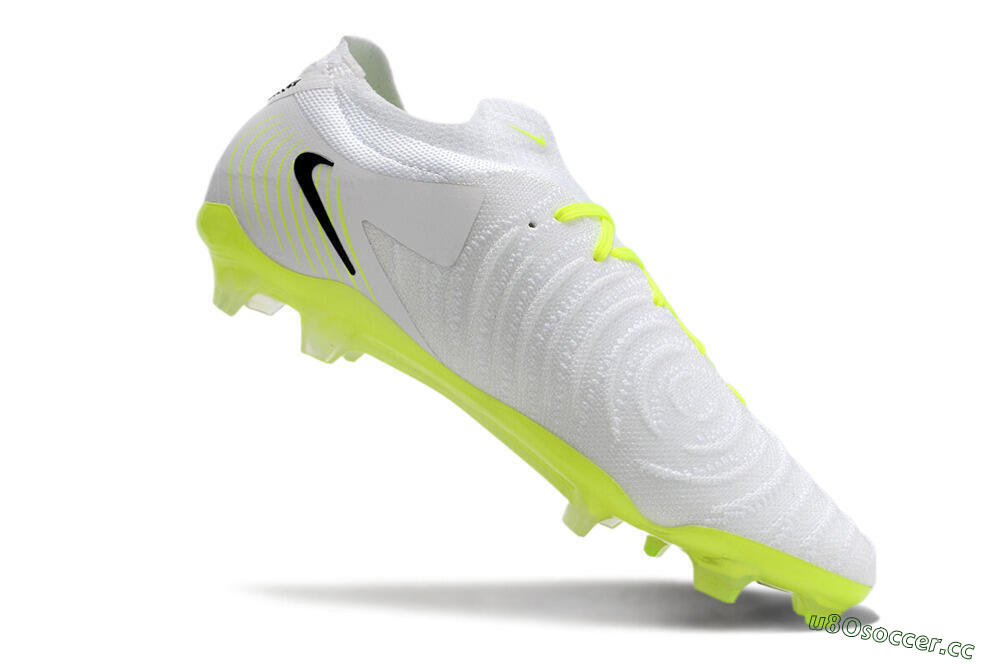 Men's Nike Phantom Luna Elite NU FG Firm Ground Low-Tops Football Boots - White/Yellow/Black 4
