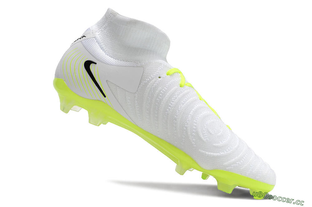Men's Nike Phantom Luna Elite NU FG Firm Ground Low-Tops Football Boots - White/Yellow/Black 5