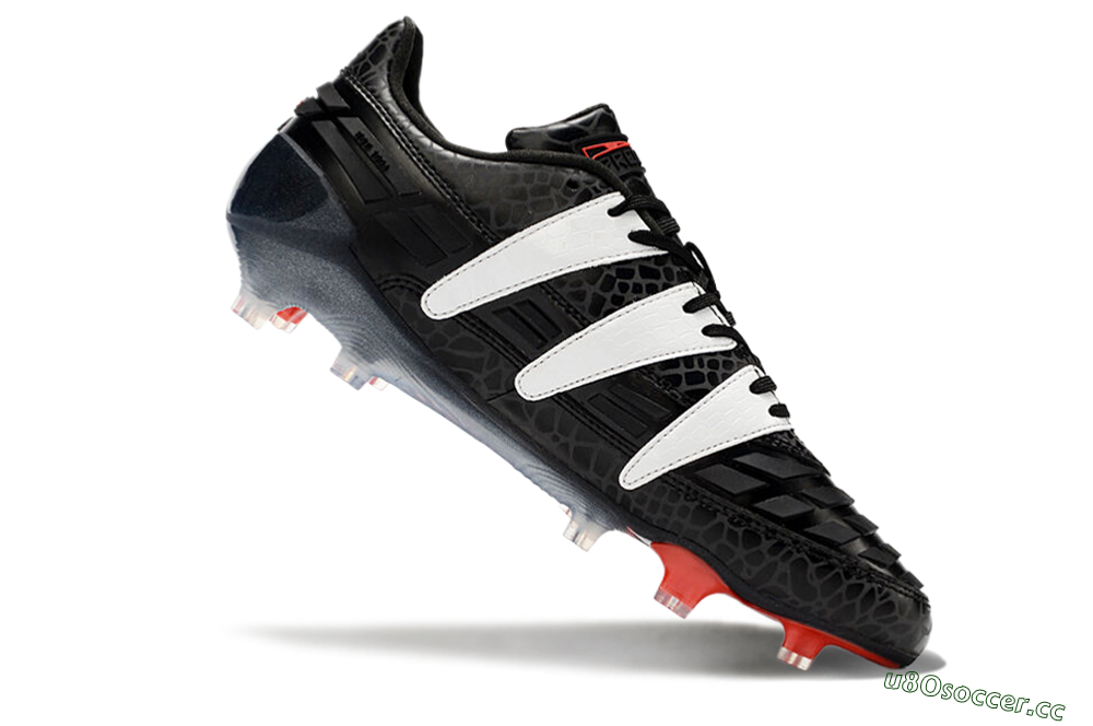 Men's Adidas Predator 94 FG Limited Edition FG Firm Ground Low-Tops Football Boots - Black/Red/White 4