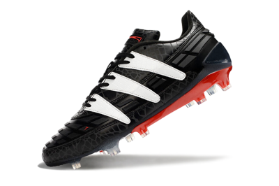 Men's Adidas Predator 94 FG Limited Edition FG Firm Ground Low-Tops Football Boots - Black/Red/White
