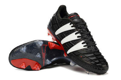 Men's Adidas Predator 94 FG Limited Edition FG Firm Ground Low-Tops Football Boots - Black/Red/White
