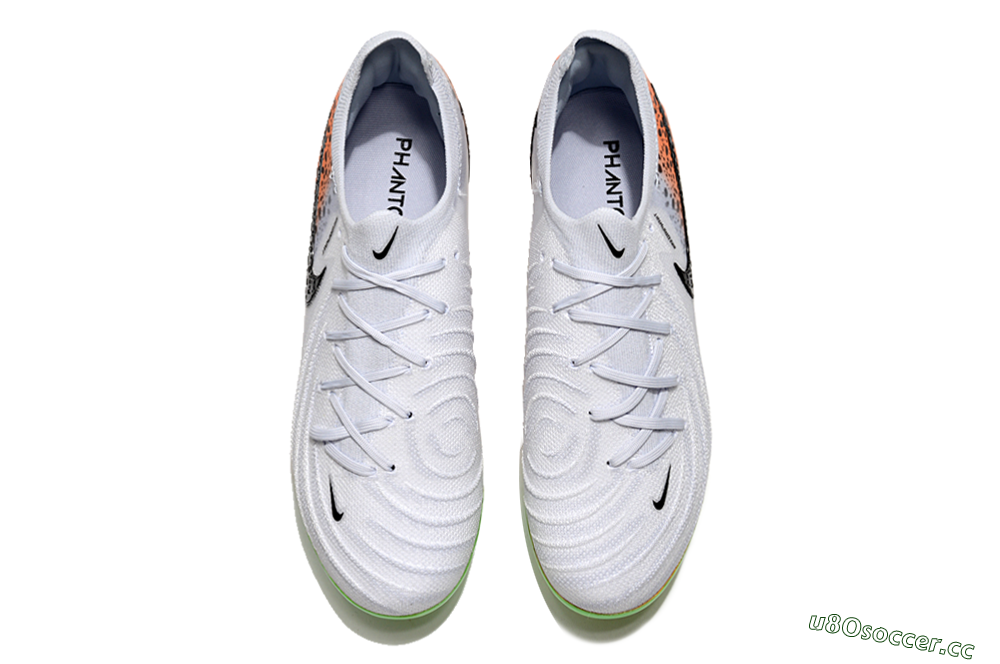 Men's Nike Phantom Luna Elite FG Firm Ground Low-Tops Football Boots - Grey/Orange/Black 4
