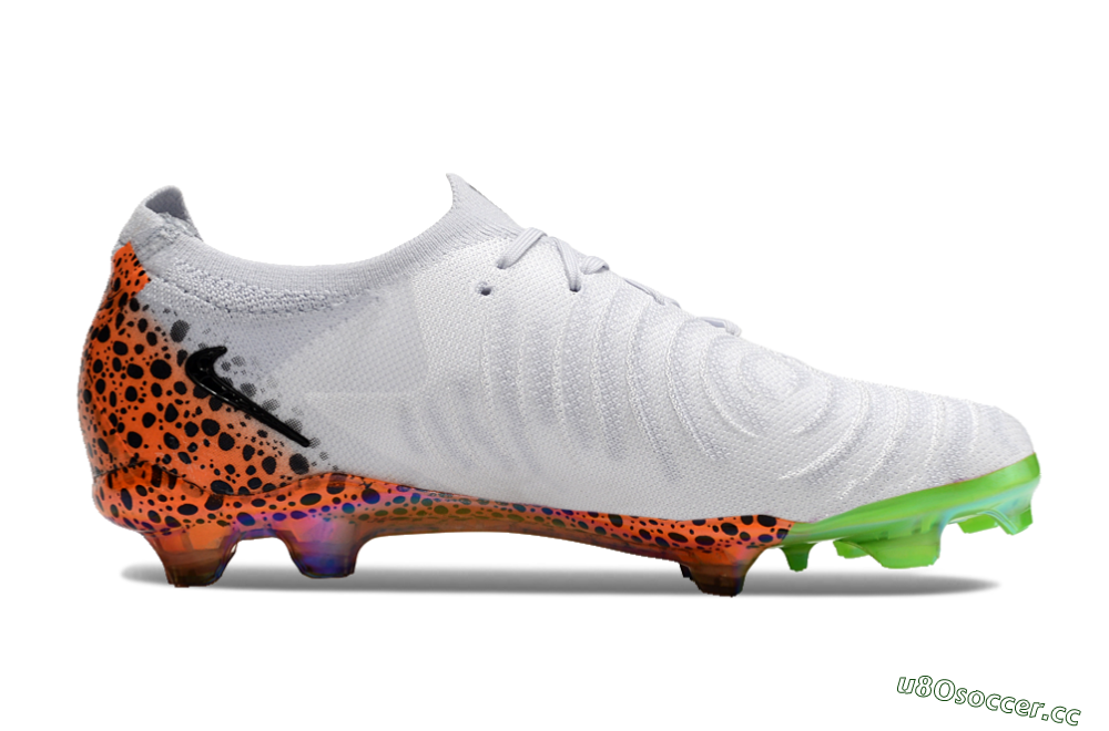 Men's Nike Phantom Luna Elite FG Firm Ground Low-Tops Football Boots - Grey/Orange/Black 5