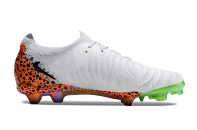 Men's Nike Phantom Luna Elite FG Firm Ground Low-Tops Football Boots - Grey/Orange/Black