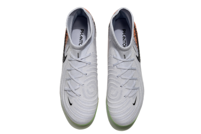 Unisex Nike Phantom Luna Elite NU FG Firm Ground High-Tops Football Boots - White/Black/Orange