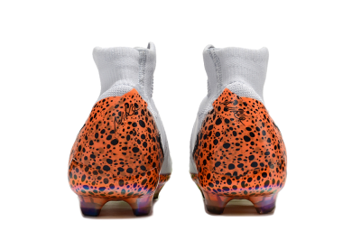 Unisex Nike Phantom Luna Elite NU FG Firm Ground High-Tops Football Boots - White/Black/Orange