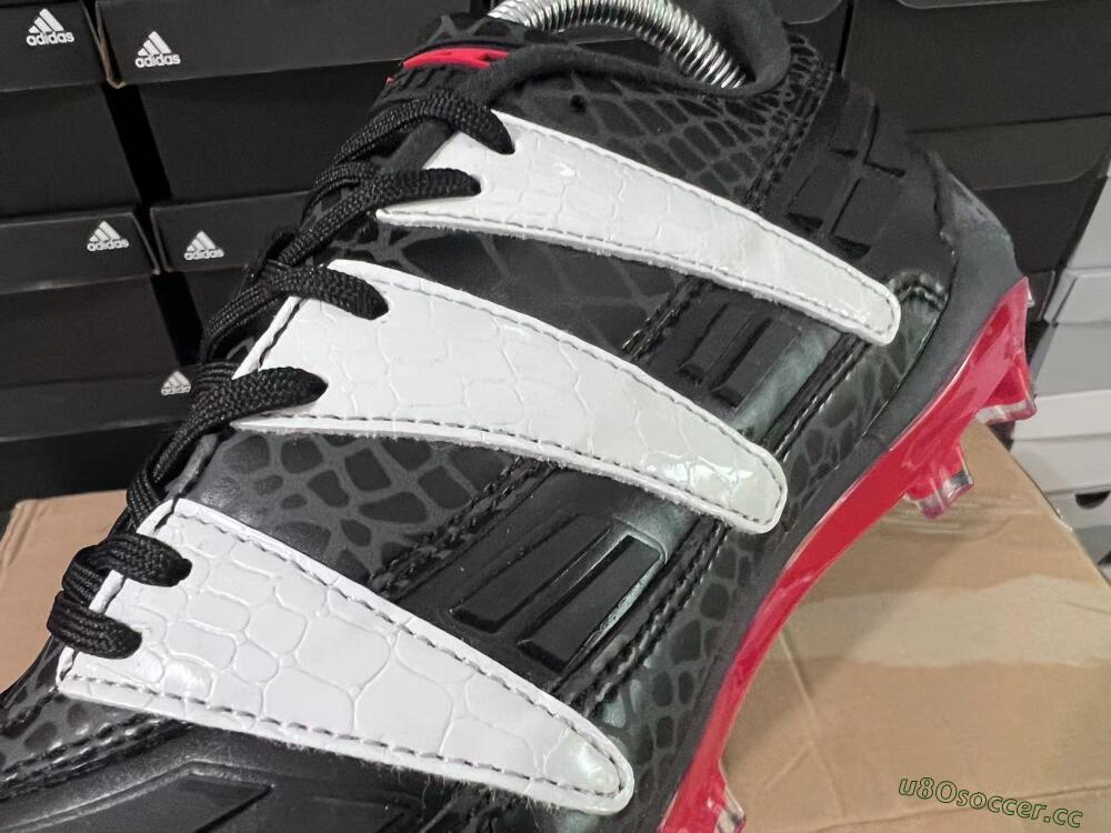 Men's Adidas Predator 94 FG Limited Edition FG Firm Ground Low-Tops Football Boots - Black/Red/White