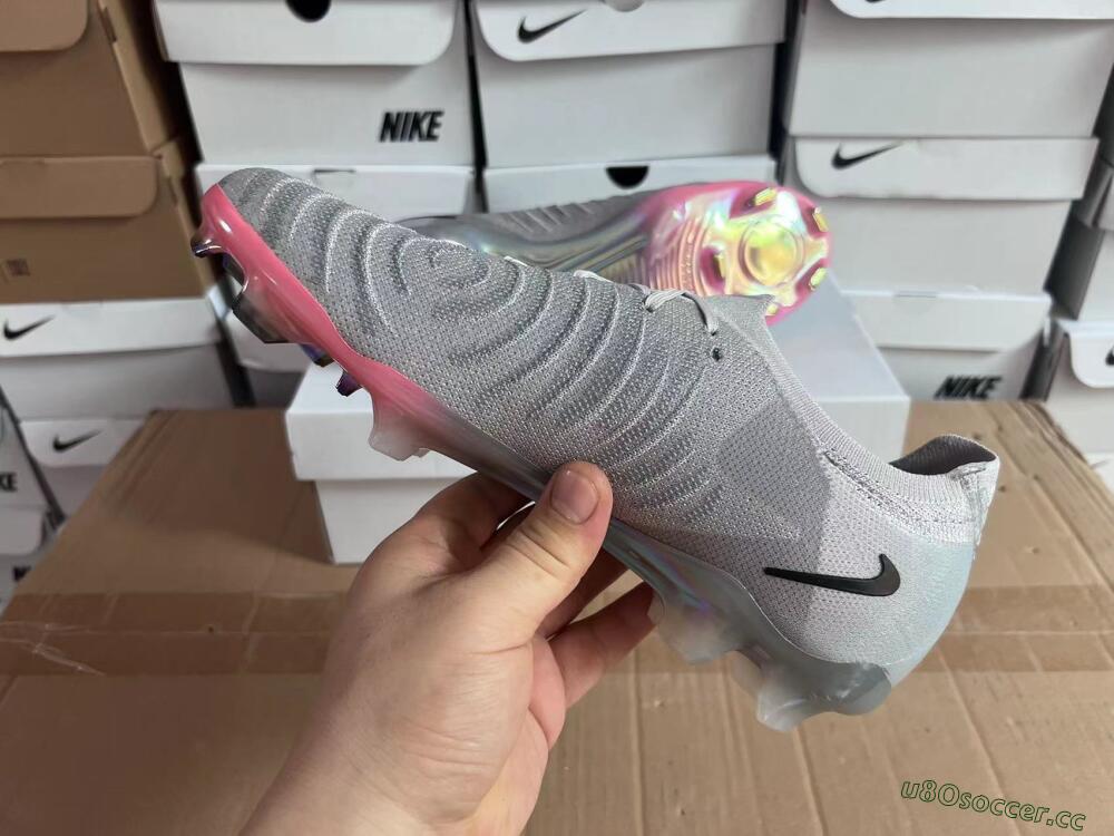 Unisex Nike Phantom Luna Elite NU FG Firm Ground Low-Tops Football Boots - Grey/Black/Blue