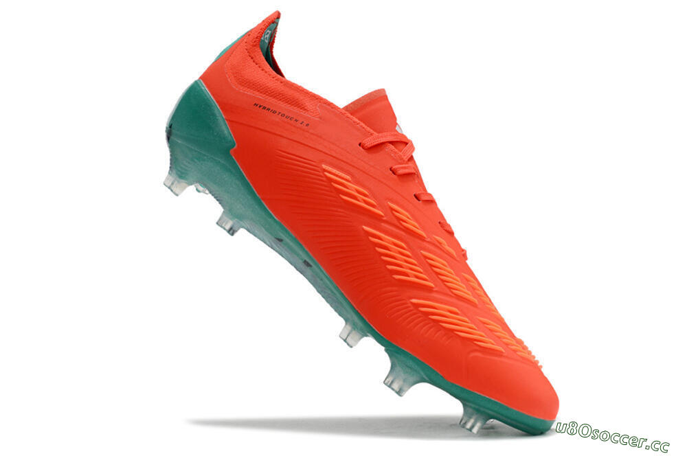 Men's Adidas Predator Accuracy FG Firm Ground Low-Tops Football Boots - Red/White/Green 4