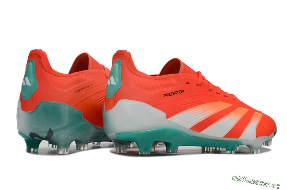 Men's Adidas Predator Accuracy FG Firm Ground Low-Tops Football Boots - Red/White/Green 6