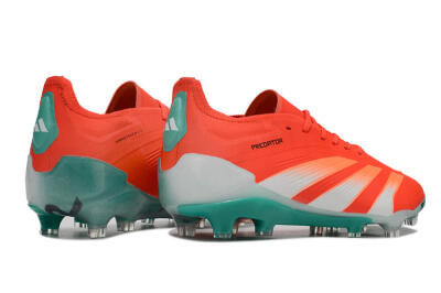 Men's Adidas Predator Accuracy FG Firm Ground Low-Tops Football Boots - Red/White/Green