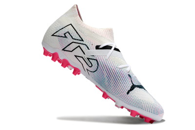 Men's Puma Future Ultimate MG Multi Ground Low-Tops Football Boots - White/Black/Pink