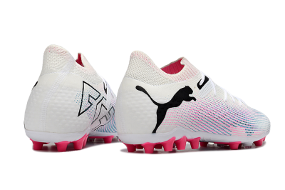 Men's Puma Future Ultimate MG Multi Ground Low-Tops Football Boots - White/Black/Pink
