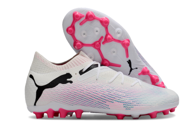 Men's Puma Future Ultimate MG Multi Ground Low-Tops Football Boots - White/Black/Pink