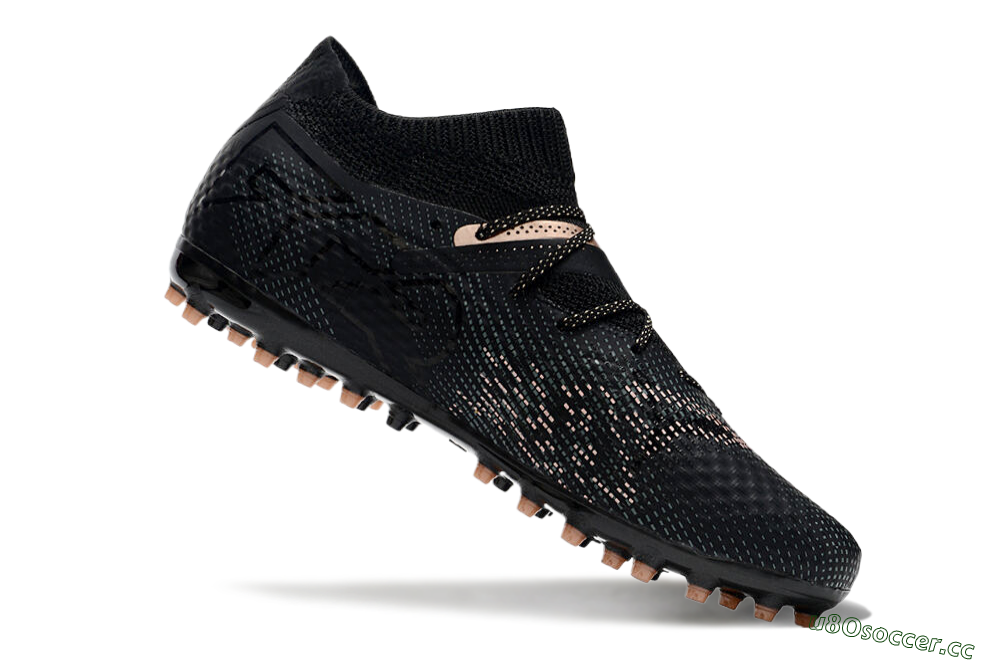 Men's Puma Future Ultimate MG Multi Ground Low-Tops Football Boots - Black/Blue/Gold 4