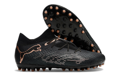 Men's Puma Future Ultimate MG Multi Ground Low-Tops Football Boots - Black/Blue/Gold