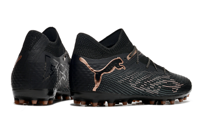 Men's Puma Future Ultimate MG Multi Ground Low-Tops Football Boots - Black/Blue/Gold