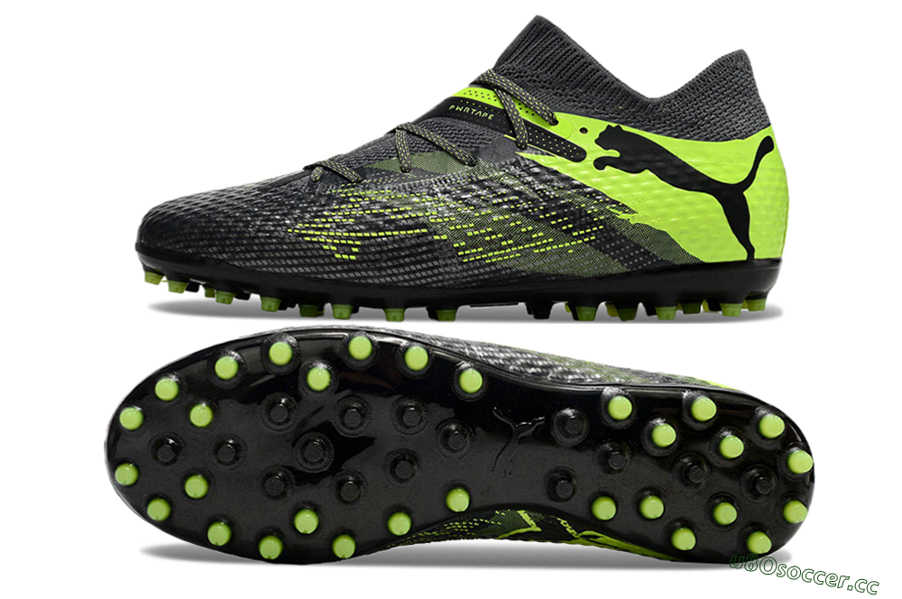 Men's Puma Future Ultimate MG Multi Ground Low-Tops Football Boots - Black/Yellow 1