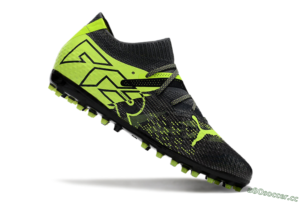 Men's Puma Future Ultimate MG Multi Ground Low-Tops Football Boots - Black/Yellow 4