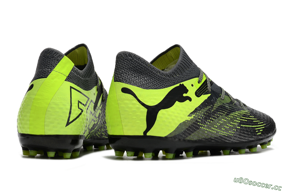 Men's Puma Future Ultimate MG Multi Ground Low-Tops Football Boots - Black/Yellow 6