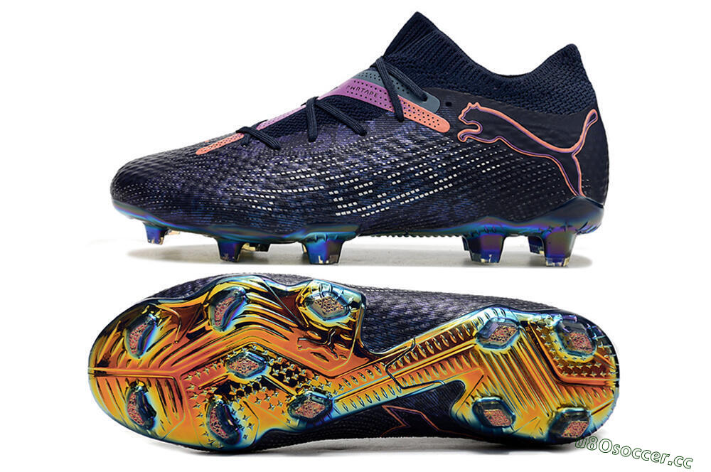 Men's Puma Future Ultimate FG Firm Ground Low-Tops Football Boots - Blue/Purple/Pink 1