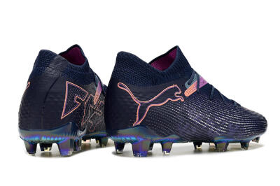 Men's Puma Future Ultimate FG Firm Ground Low-Tops Football Boots - Blue/Purple/Pink