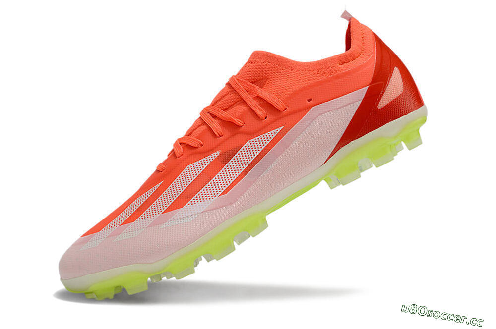 Men's Adidas X Crazyfast.1 FG Firm Ground Low-Tops Football Boots - Red/White/Yellow 5