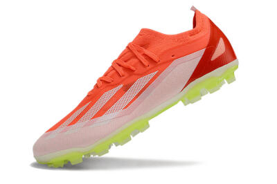 Men's Adidas X Crazyfast.1 FG Firm Ground Low-Tops Football Boots - Red/White/Yellow