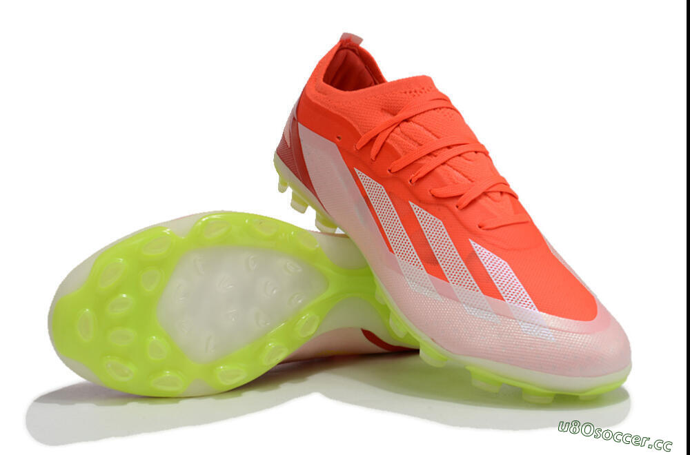 Men's Adidas X Crazyfast.1 FG Firm Ground Low-Tops Football Boots - Red/White/Yellow 3