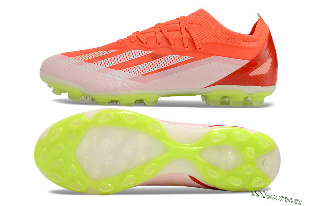 Men's Adidas X Crazyfast.1 FG Firm Ground Low-Tops Football Boots - Red/White/Yellow 1