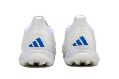 Unisex Adidas Predator 24 Elite TF Artificial Turf Low-Tops Football Shoes - Beige/White/Blue