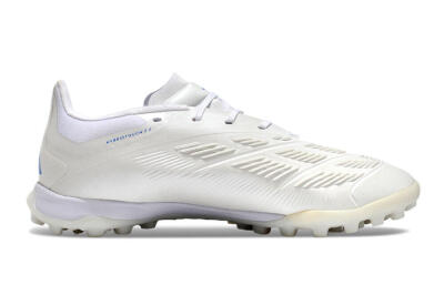 Unisex Adidas Predator 24 Elite TF Artificial Turf Low-Tops Football Shoes - Beige/White/Blue