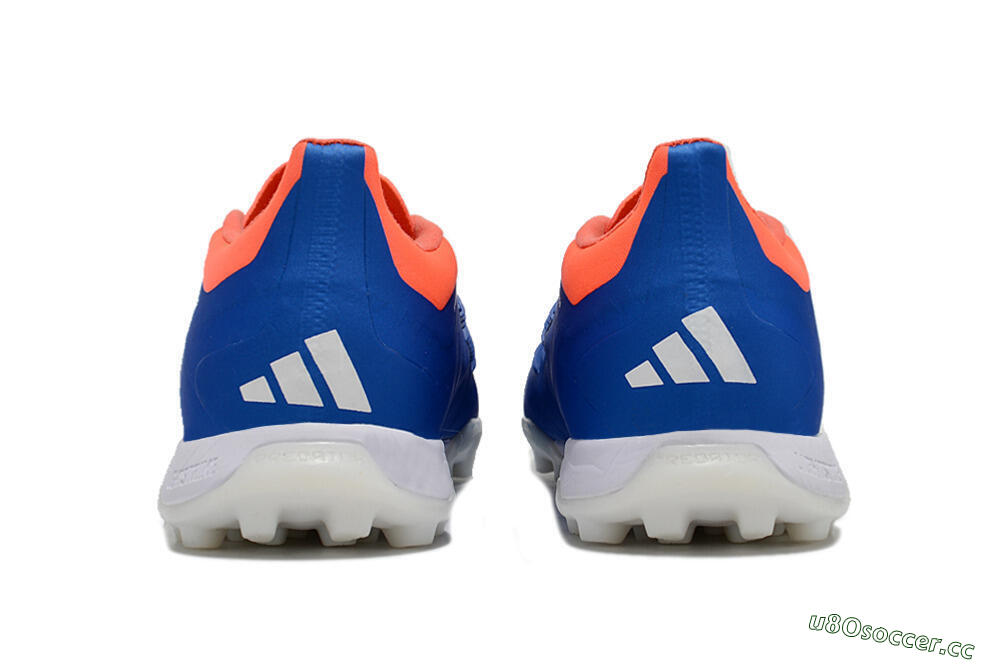 Unisex Adidas Predator 24 Elite TF Artificial Turf Low-Tops Football Shoes - Blue/Red/White 5