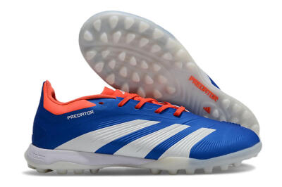Unisex Adidas Predator 24 Elite TF Artificial Turf Low-Tops Football Shoes - Blue/Red/White
