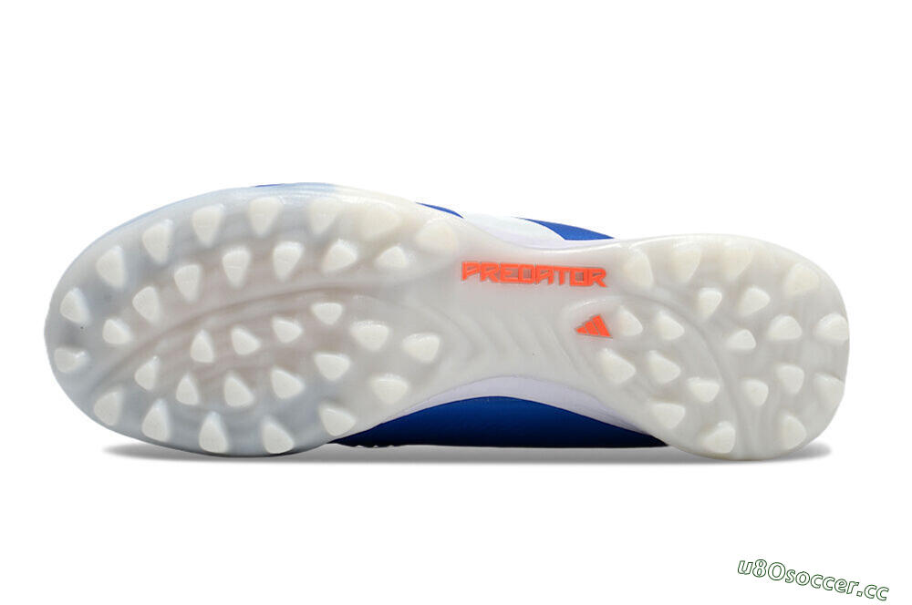 Unisex Adidas Predator 24 Elite TF Artificial Turf Low-Tops Football Shoes - Blue/Red/White 6