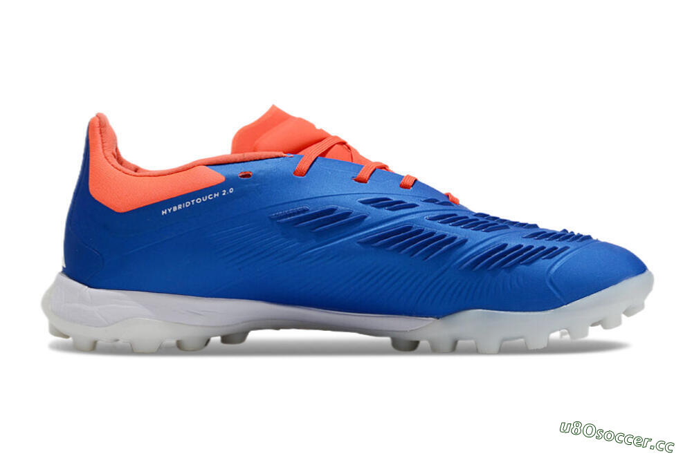 Unisex Adidas Predator 24 Elite TF Artificial Turf Low-Tops Football Shoes - Blue/Red/White 7