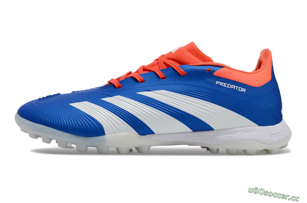 Unisex Adidas Predator 24 Elite TF Artificial Turf Low-Tops Football Shoes - Blue/Red/White 0