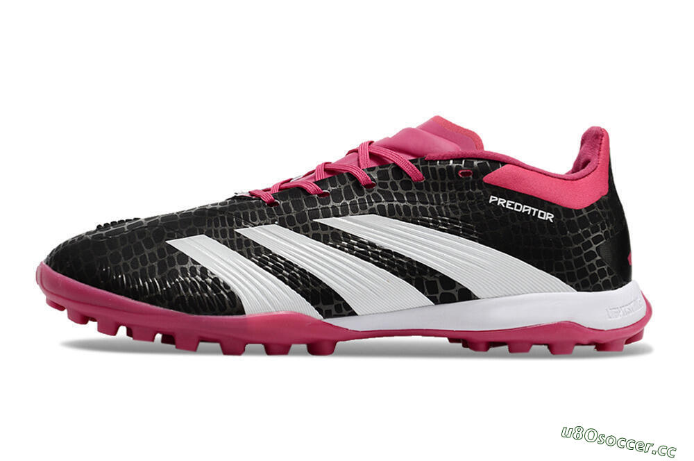 Unisex Adidas Predator 24 Elite TF Artificial Turf Low-Tops Football Shoes - Black/Red/White 0