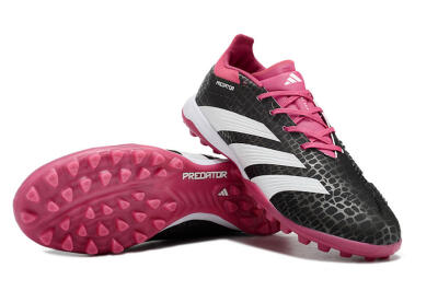 Unisex Adidas Predator 24 Elite TF Artificial Turf Low-Tops Football Shoes - Black/Red/White
