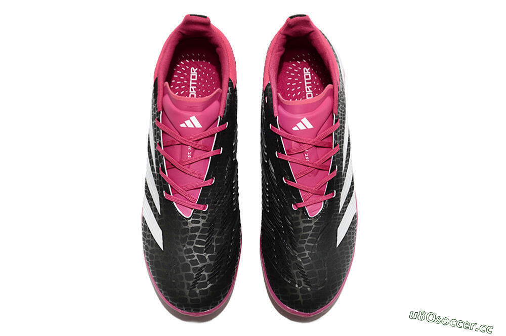 Unisex Adidas Predator 24 Elite TF Artificial Turf Low-Tops Football Shoes - Black/Red/White 4