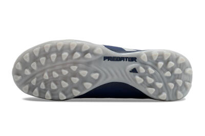 Unisex Adidas Predator 24 Elite TF Artificial Turf Low-Tops Football Shoes - Silver/Blue/Red