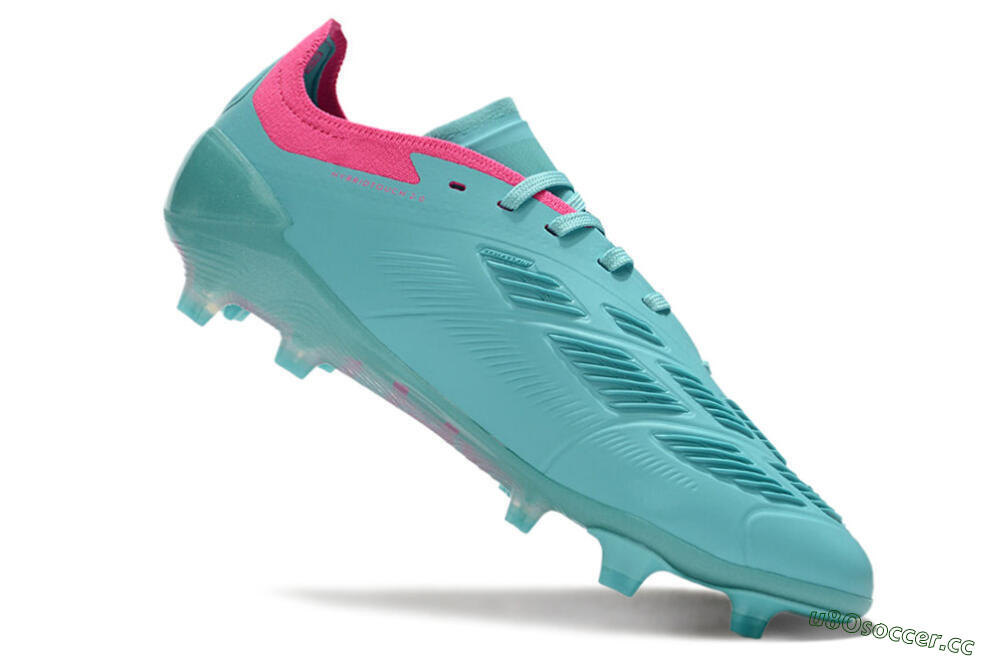 Men's Adidas Predator Accuracy FG Firm Ground Low-Tops Football Boots - Jade/Pink/Purple 4