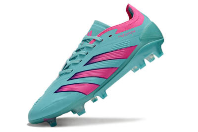 Men's Adidas Predator Accuracy FG Firm Ground Low-Tops Football Boots - Jade/Pink/Purple