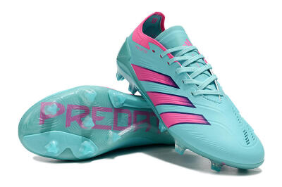 Men's Adidas Predator Accuracy FG Firm Ground Low-Tops Football Boots - Jade/Pink/Purple