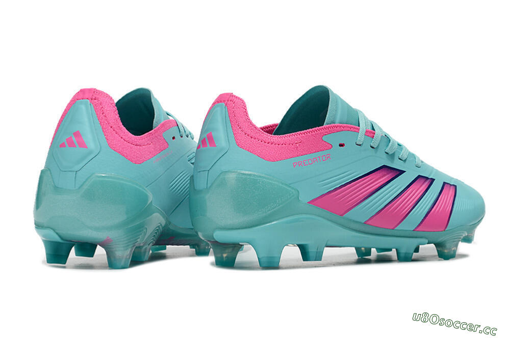 Men's Adidas Predator Accuracy FG Firm Ground Low-Tops Football Boots - Jade/Pink/Purple 6