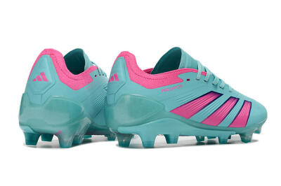 Men's Adidas Predator Accuracy FG Firm Ground Low-Tops Football Boots - Jade/Pink/Purple