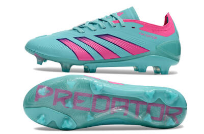 Men's Adidas Predator Accuracy FG Firm Ground Low-Tops Football Boots - Jade/Pink/Purple