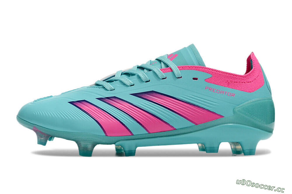 Men's Adidas Predator Accuracy FG Firm Ground Low-Tops Football Boots - Jade/Pink/Purple 0